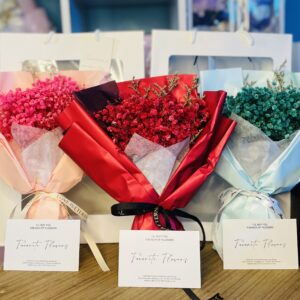 Dried Baby's Breath Flower Bouquet