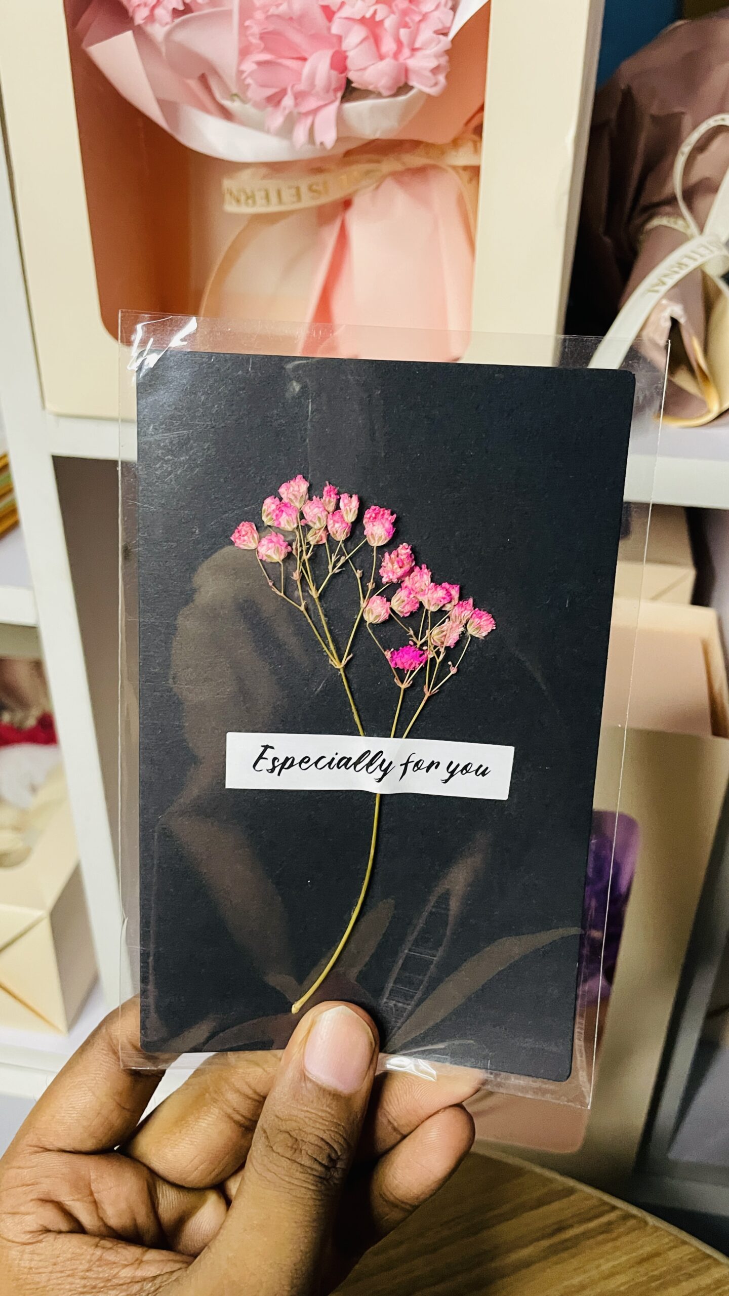 Dried Flower Greeting Card