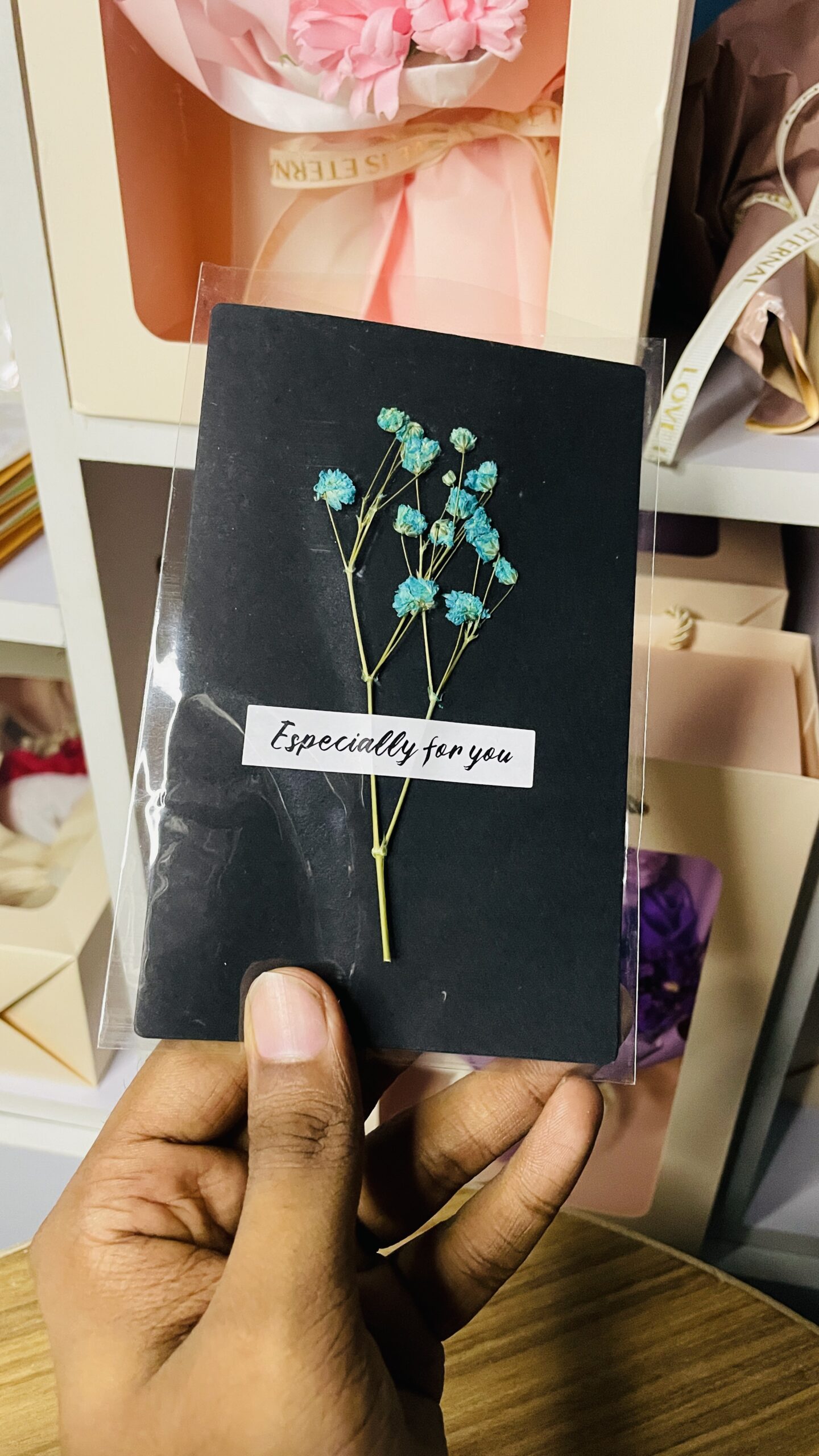 Dried Flower Greeting Card