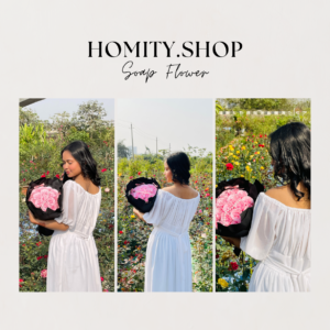 Everlasting Soap Rose Flowers Bouquet