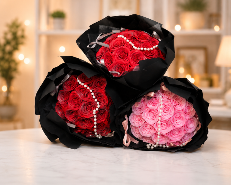 Everlasting Soap Rose Flowers Bouquet